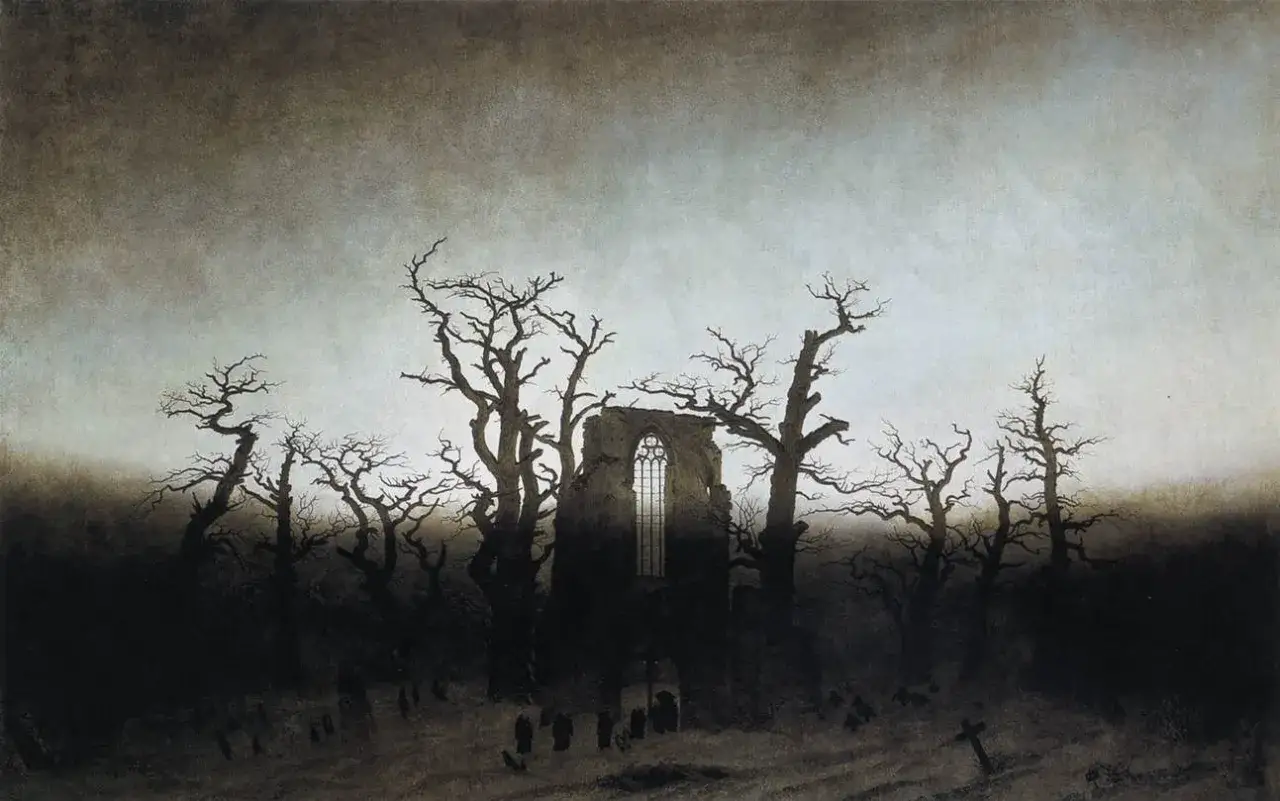 Wędrowiec nad morzem mgły Caspar David Friedrich