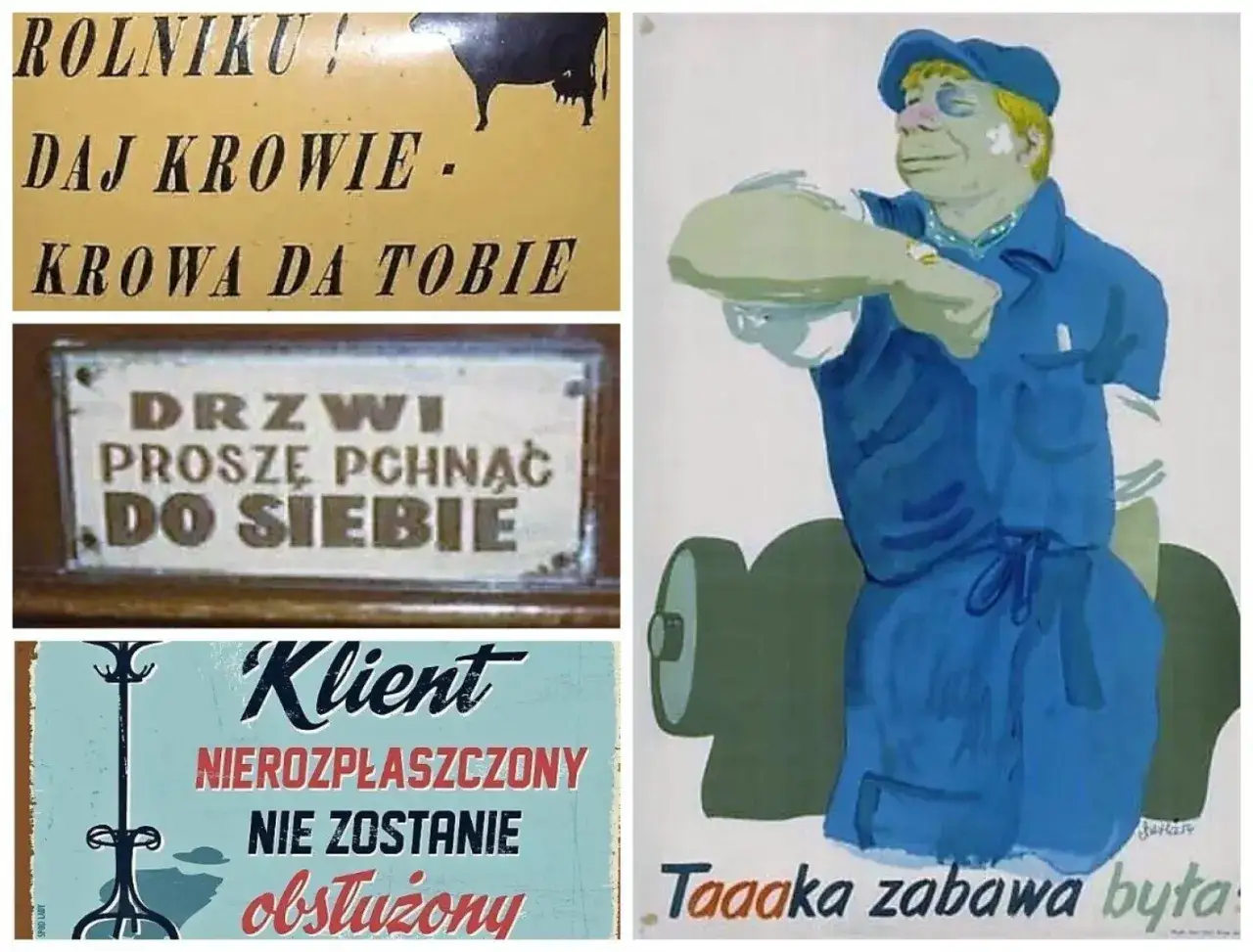 Plakaty propagandowe PRL lub wsp&oacute;łczesne kampanie polityczne