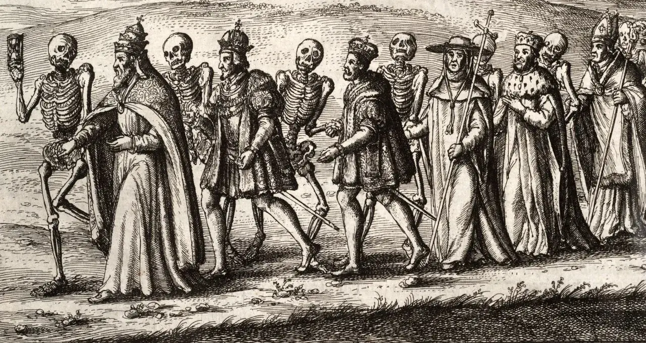 Średniowieczny taniec śmierci Danse Macabre