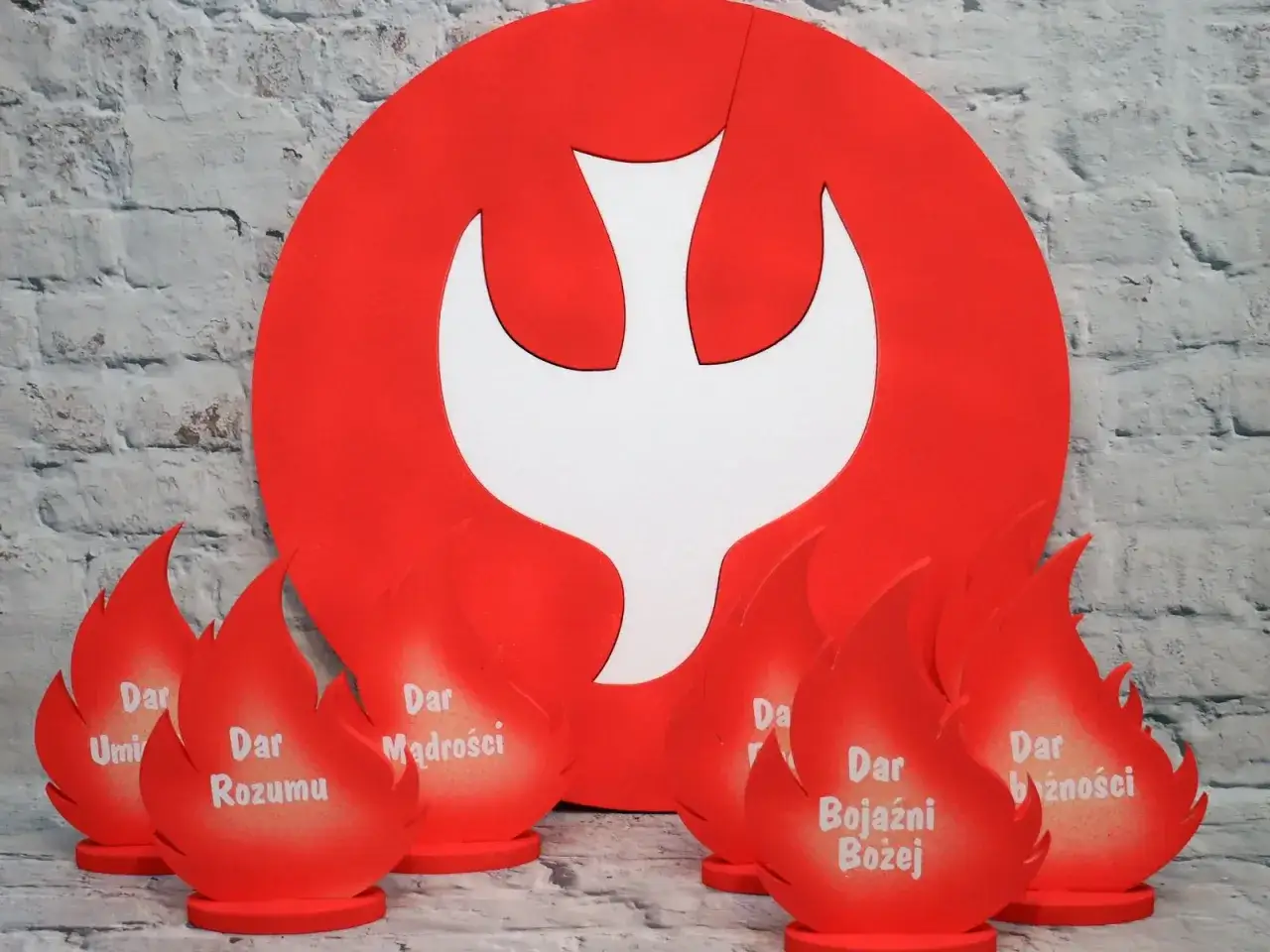 Symbole darów Ducha Świętego bierzmowanie