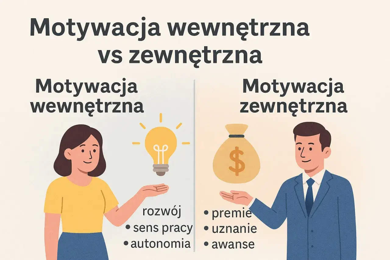 motywacja wewnętrzna vs zewnętrzna porównanie